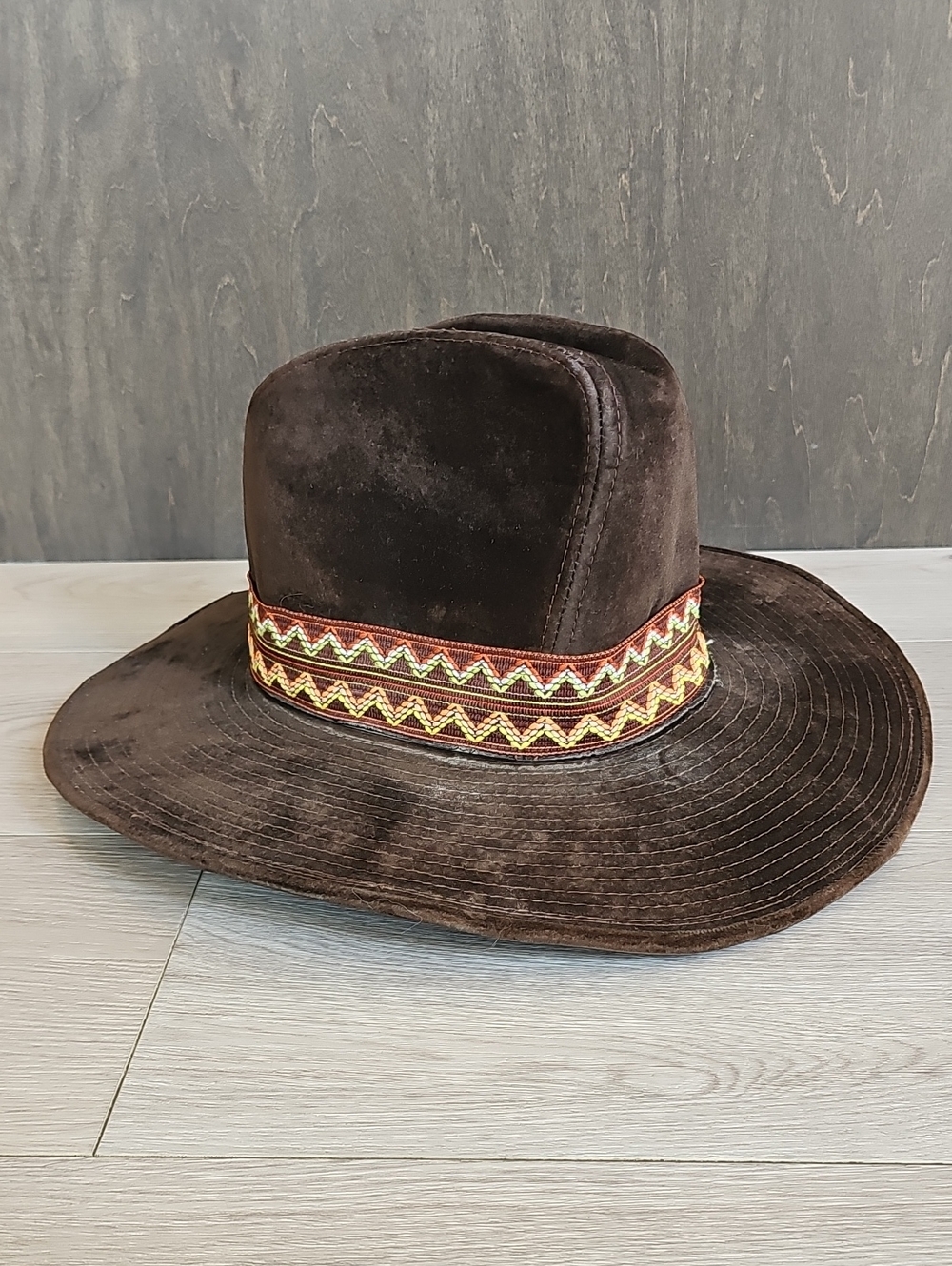 Vintage 70s Beco Cattleman Crease Western Boho Cowboy Hat, Med (7 - 7 1/8)
